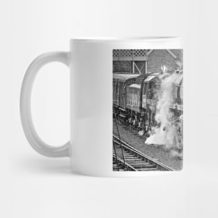 Britannia in the Rain - Black and White Mug